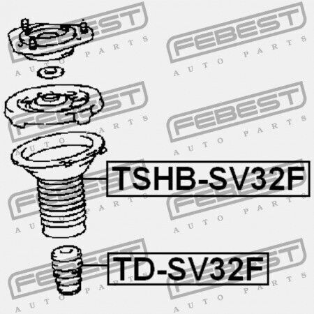 Febest Shock Absorber for Toyota Camry