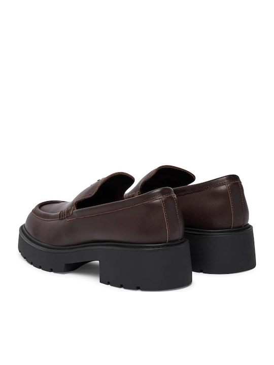 Women's Loafers in Burgundy Color