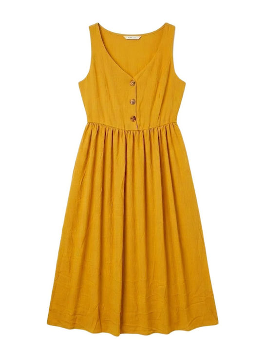 Rochie De Femei Naf Naf Palerme Galben Mustar Maxi M