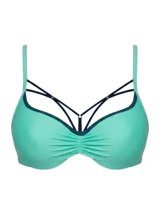 Bikinioberteile Mit Polsterung Mint/Blau