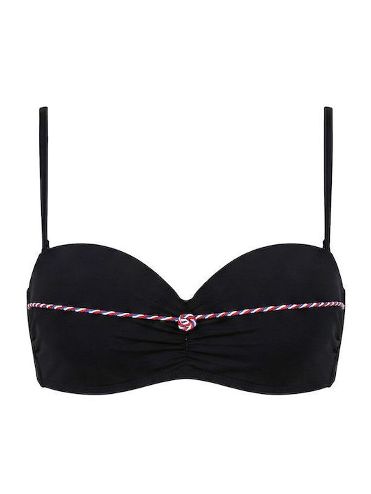 Bikini Bra With Padding Black