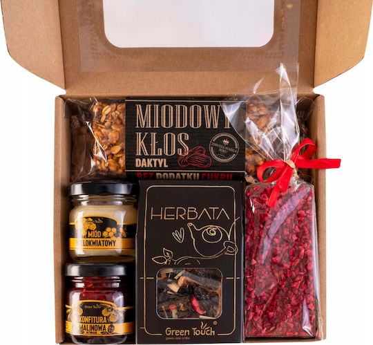 Gift Set Tea Honey Raspberry Jam Chocolate Honey Bar