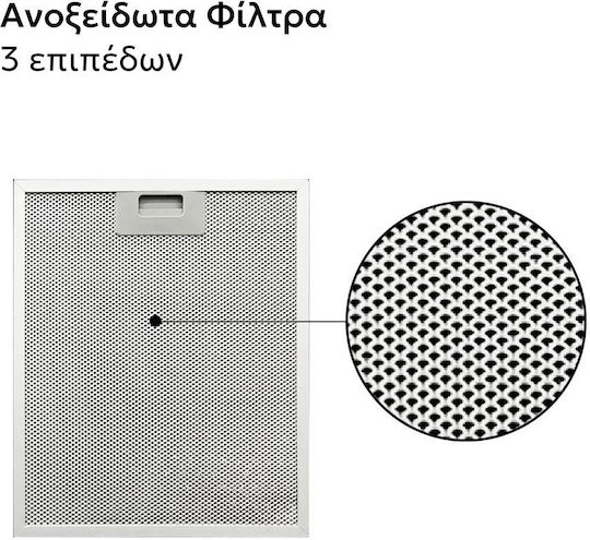 TF2360 Standard Vent Hood 60cm Inox