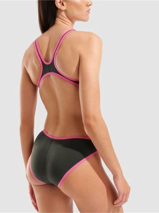 One Biglogo Activewear Swimsuit Khaki