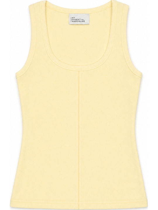 Women's Sleeveless Cotton Blouse Yellow