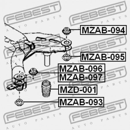 Amortizor De Șocuri Spate Amortizor Rebound Mazda 6 Wagon Gy 2002-2005 Eu Gj6a-28-1a0a