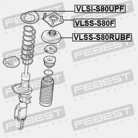 Front Shock Absorber Volvo XC90 2003 30683637