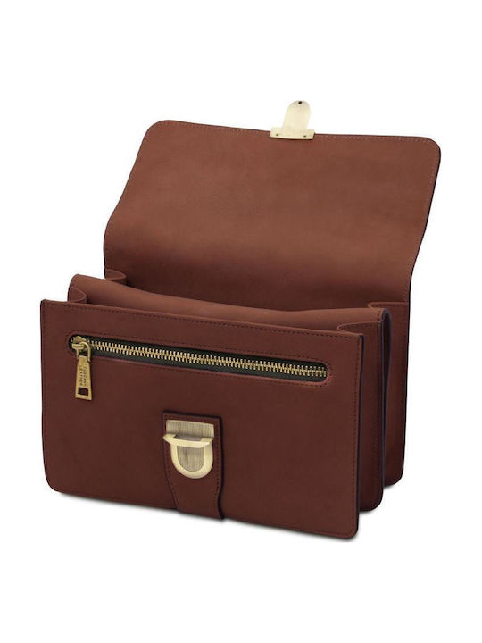 Leder Herren Handtasche Braun