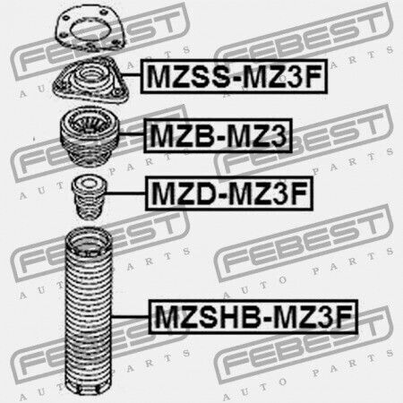 Капак За Преден Абсорбатор На Удари Mazda 3 Bk 2003-2006 Eu Bp4k-34-0a5b