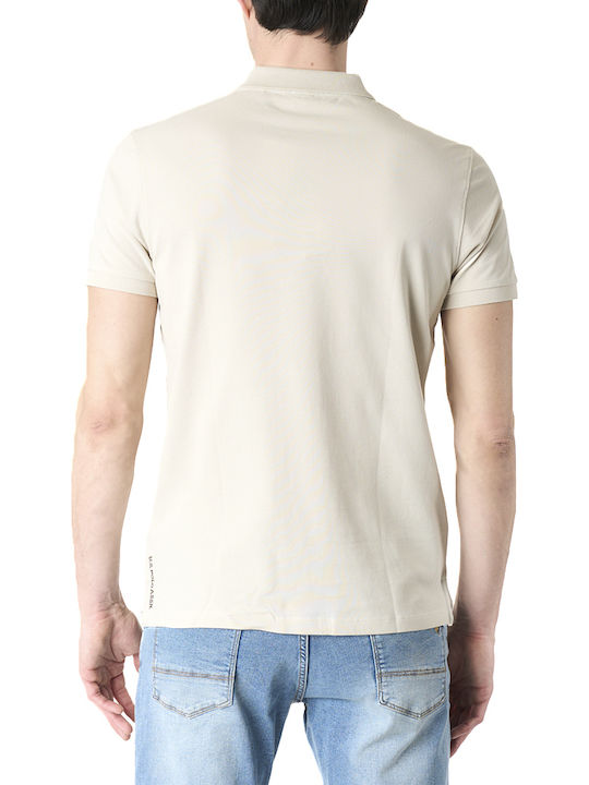 Polo Short Sleeve Blouse Beige