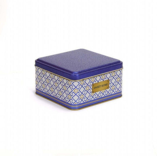 SteweHome General Use Vase with Lid Metallic White 16x16cm