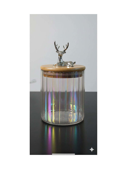 SteweHome Βάζο Δημητριακών με Καπάκι Γυάλινο 600ml