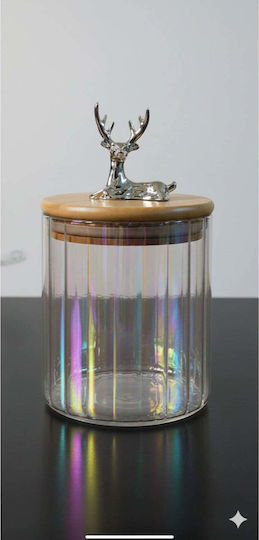SteweHome Glass Cereal Jar with Lid 600ml