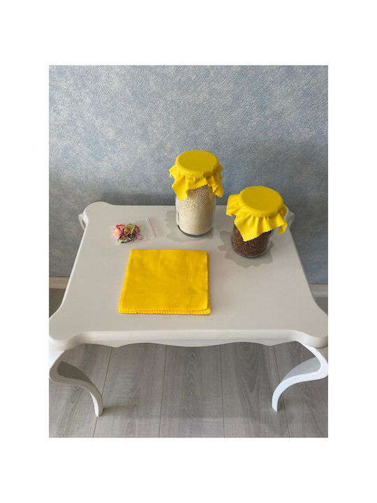 SteweHome SteweHome Stoff Tischsets Gelb 17x17cm SteweHome SteweHome Stoff Tischsets Gelb 17x17cm