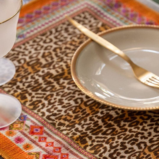 Tessitura Toscana Telerie Plastic Purple Placemats 48x37cm 2 Pieces