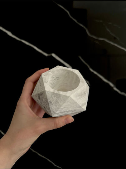 SteweHome Βάζο Τσιμεντένιο Γκρι 7x7xΥ11cm