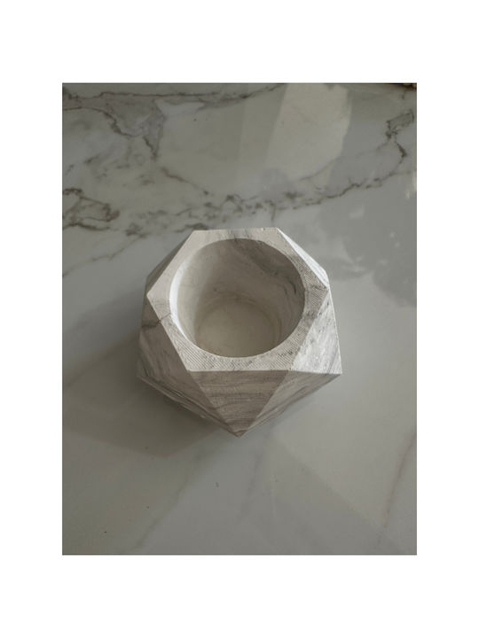 SteweHome Διακοσμητικό Βάζο Τσιμεντένιο Γκρι 7x7xΥ11cm