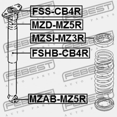 Заден Абсорбатор На Удари Rebound Mazda 5 Cr 2005-2007 Eu Cc43-28-910a