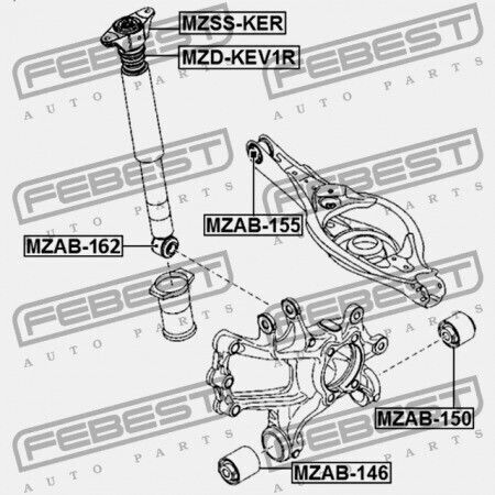 Κουζινέτο Αμορτισέρ Πίσω Mazda Cx-5 Ke 2011-2012 Eu Kd45-28-910e