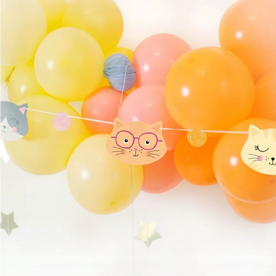 Banner Garland Colorful Kittens Cats Yarn Birthday Party Decoration 150cm