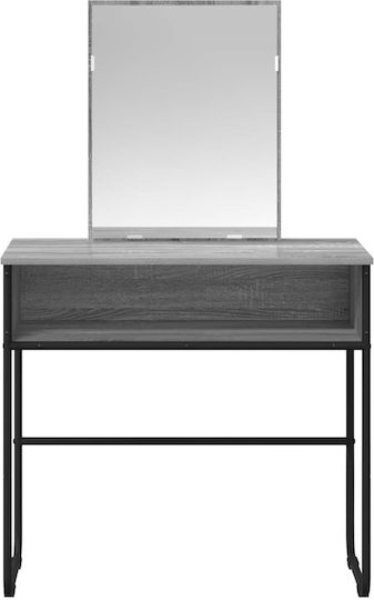 Wooden Grey Desk 81x40x131cm