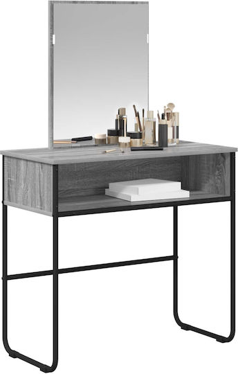 Wooden Grey Desk 81x40x131cm