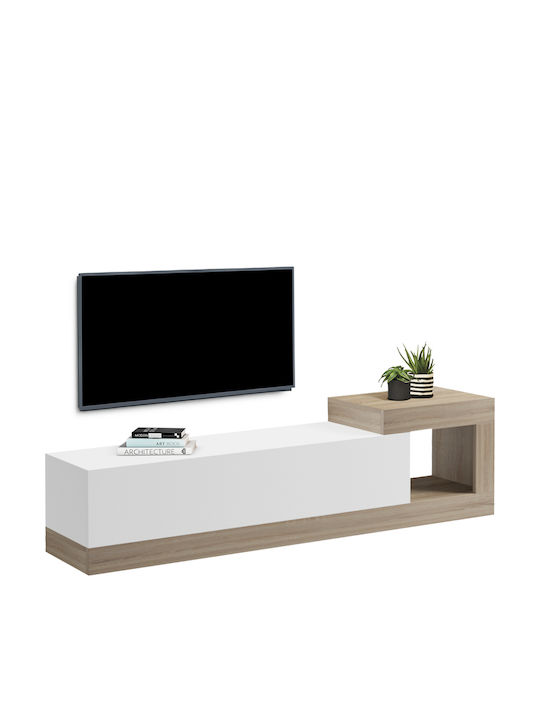 TV Stand Essenza Sonama/White L150xW29.6xH38.6cm