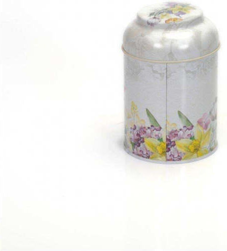 SteweHome Metallic White Spice Jar
