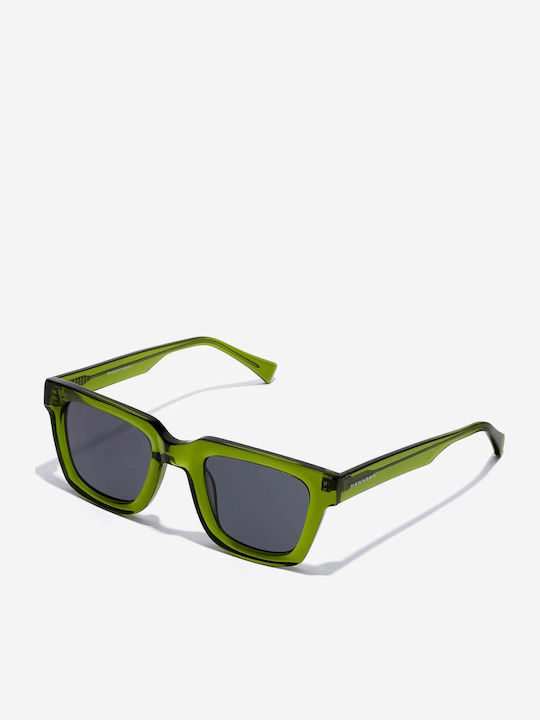 Hawkers One Uptown Men's Sunglasses with Green Horn-Rimmed Frame