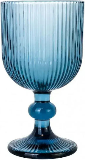 Cryspo Trio Noris Water Whiskey Goblets Glass Blue 350ml 24 Pieces