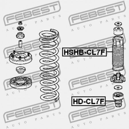 Honda Integra 4d Db6 Jp Vorderer Stoßdämpfer Rebound 51722-ss0-004