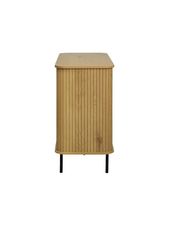 Sideboard aus Metall Schwarz 120x40x75cm