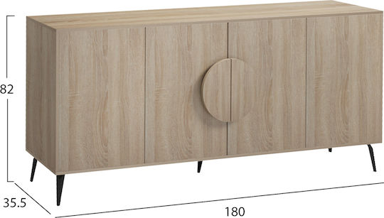 Μπουφές Savore από Ξύλο & Μέταλλο 180x35.5x82cm