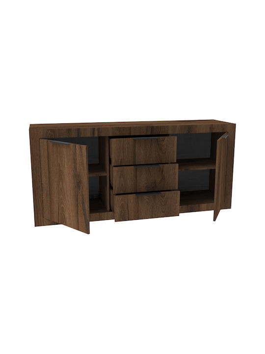 Sideboard Doha aus Holz mit Schubladen Kauri 180x45x80,5cm