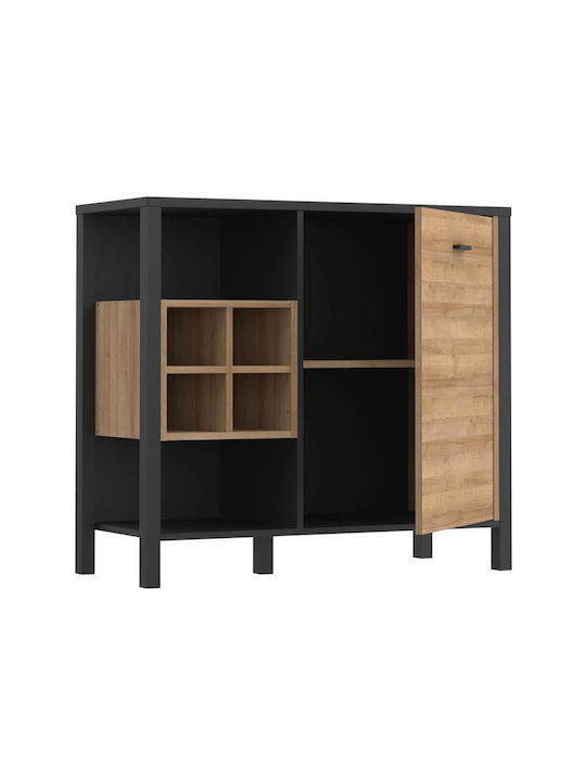 Metal Sideboard Riviera Oak 94x40x85cm