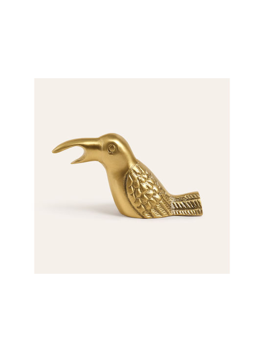 SteweHome Tischdekoration Gegenstand Messing Matt Goldene Textur Gold 9x3x5 cm