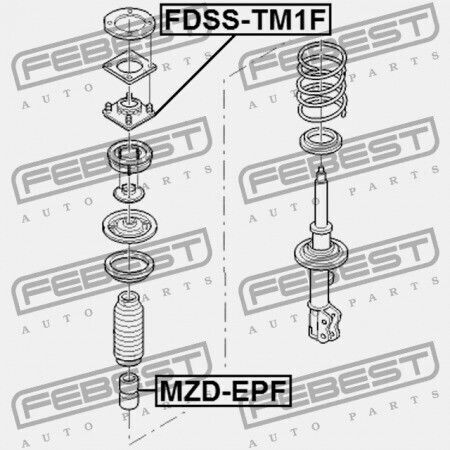 Преден Абсорбатор На Удари Ford Maverick Tm1 2001-2006 Eu 4807338