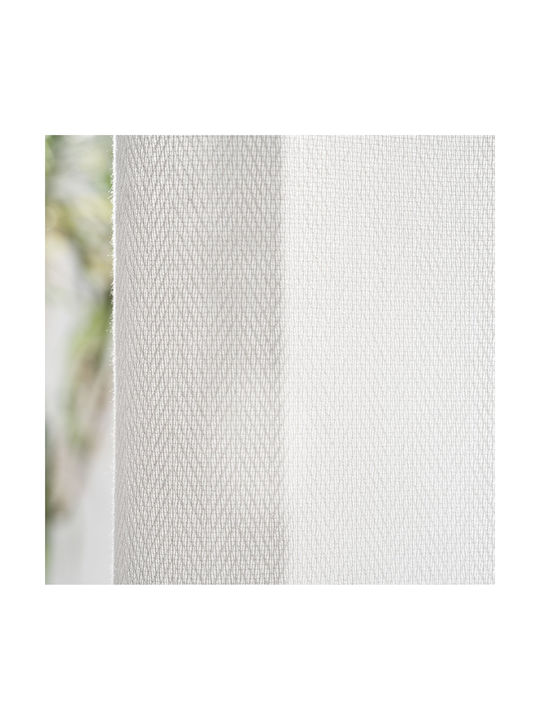 Gofis Home Κουρτίνα με Τρέσα Off Off White 509x295εκ.