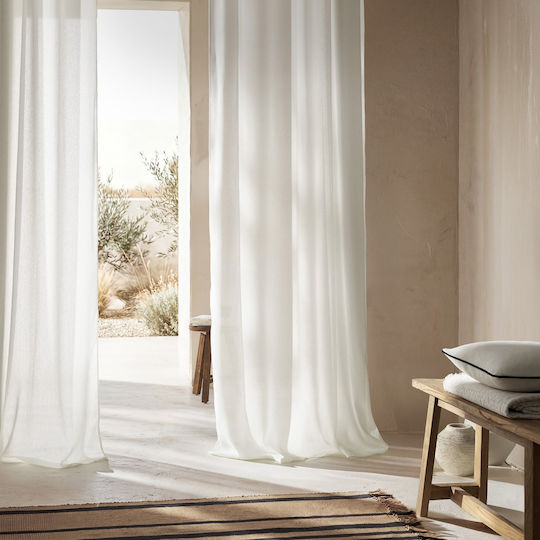 Gofis Home Curtain with Pencil Pleat Off Off White 509x295cm