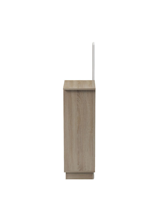 Mobilier Hol Cu Oglindă și Suport Pentru Pantofi Alb 80x30x90εκ.