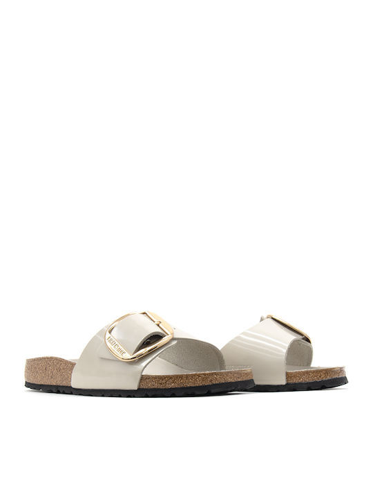 Madrid Кожени Дамски сандали Бежови Narrow Fit