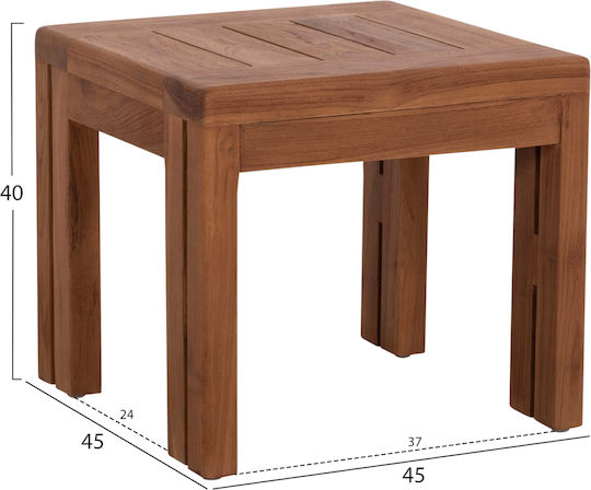 Τραπέζι Kioto 45x45x40 Φυσικο Τραπέζι Kioto 45x45x40 Φυσικο