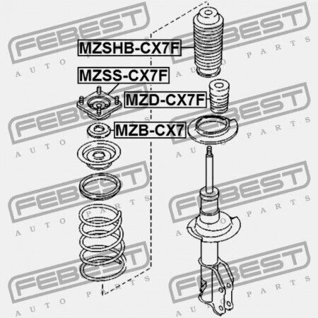 Vordere Stoßdämpferhalterung Mazda CX-7 Er 2007-2009 Eu Td11-34-380b
