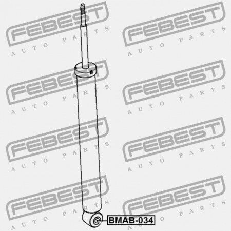 Febest Κουζινέτο Αμορτισέρ Πίσω Bmw X3 E83 2003-2006 Ece 33503451402