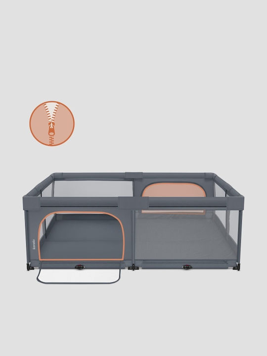 Lionelo Florence Xl Babypark Mit Matratze Graues 200x180cm