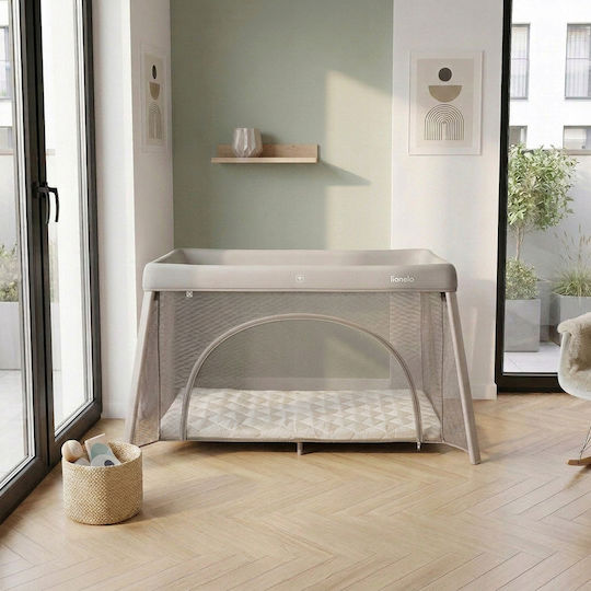 Lionelo Baby Cradle with Mattress Side Opening and Wheels Green