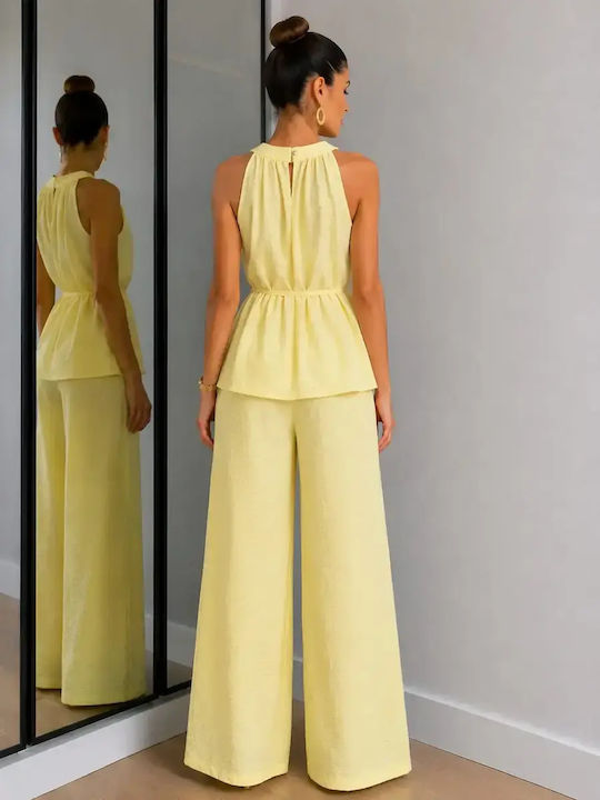 Women's Soft Yellow Kit with Trousers with Rubber Band