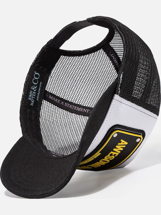 Awesome Dad Черно-бяло Капеlo Rubber Patch John Hatter & Co