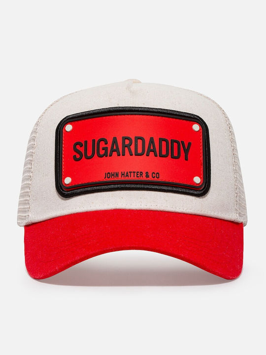 Sugardaddy Beigen-rot Kappen Rubber Patch John Hatter & Co Sugardaddy Beigen-rot Kappen Rubber Patch John Hatter & Co