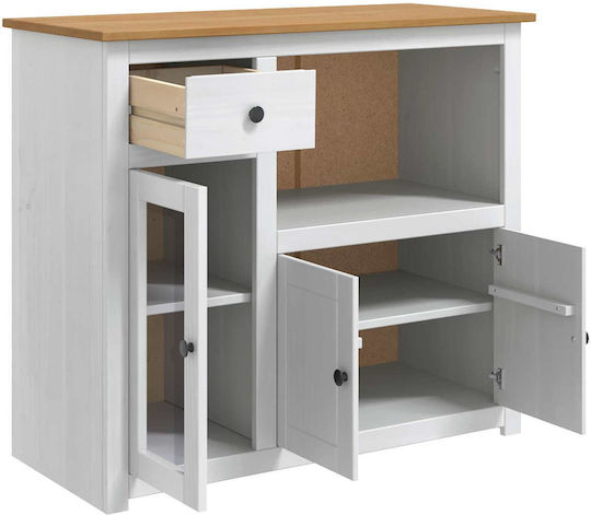 Floor Kitchen Cabinet White 99.5x44x86.5cm